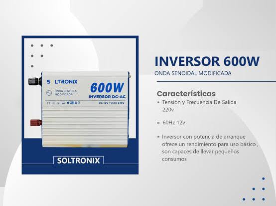 Inversor SOLTRONIX 600W Onda Modificada